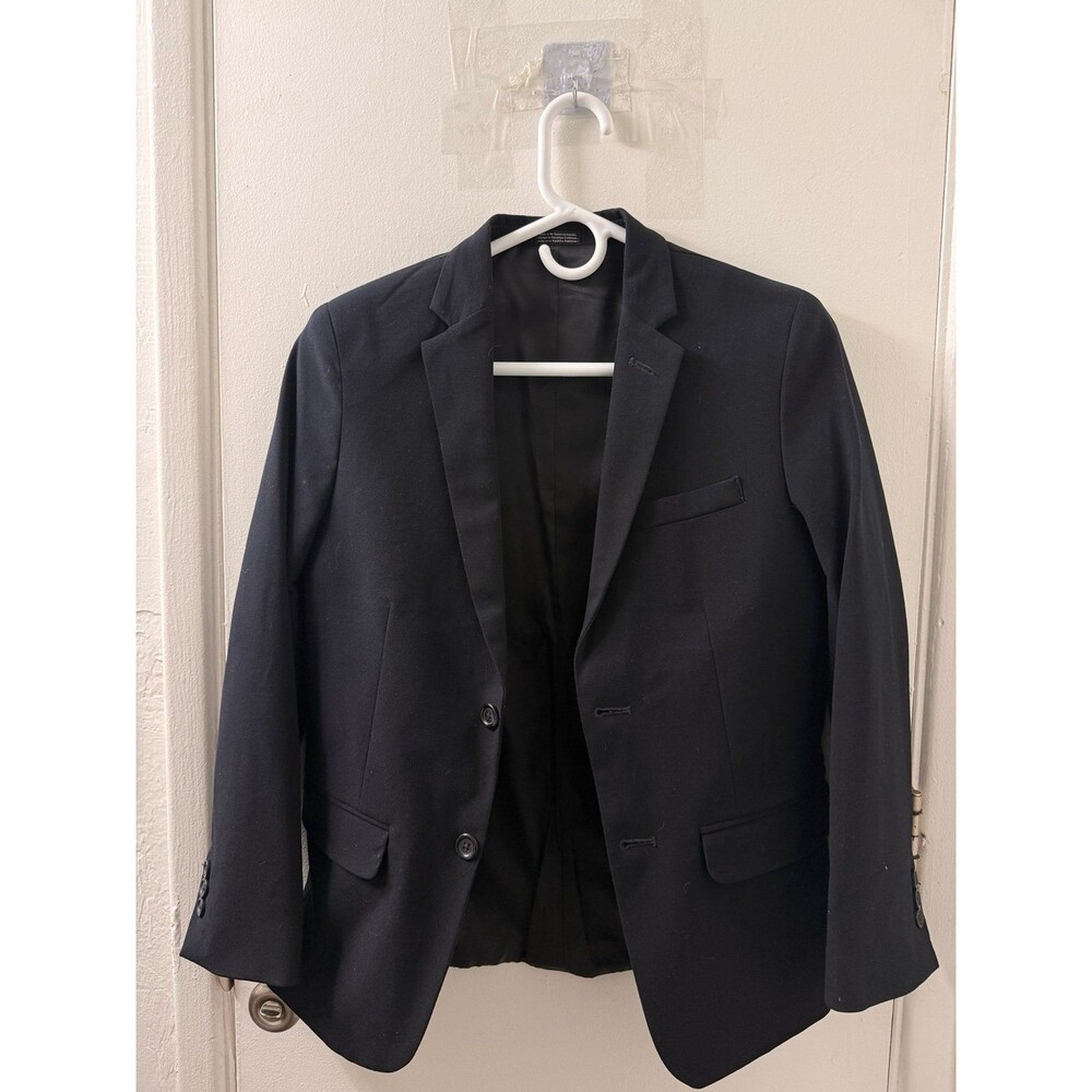 Calvin Klein Men 14 Black Tailored Suit Blazer